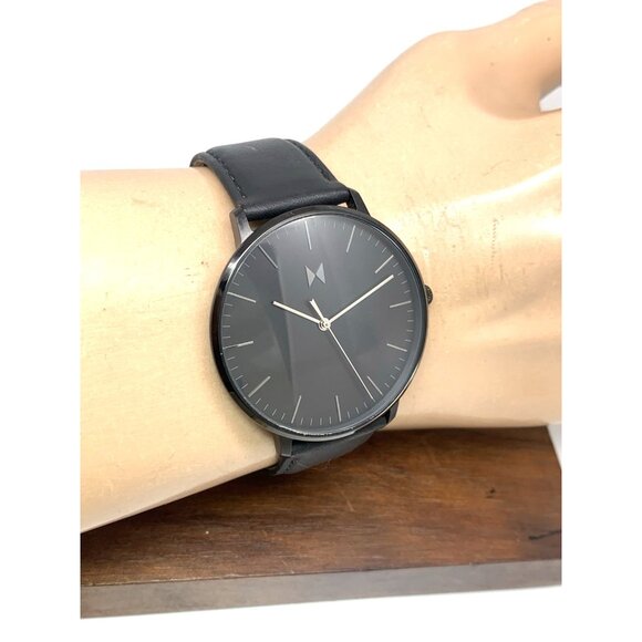 MVMT Men's Watch Quartz 28000088-D Legacy Slim Panther Black Dial Leather 42mm - Picture 10 of 13